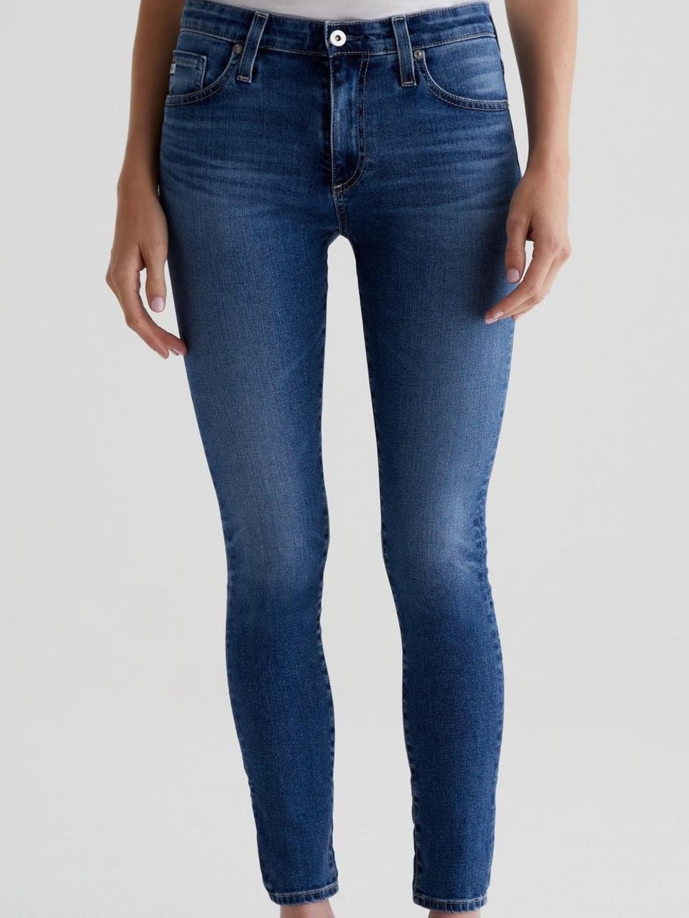 AG Adriano Goldschmied Farrah Mid-Rise Skinny Ankle